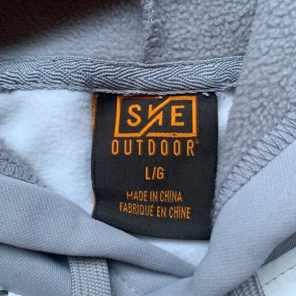 SHE Outdoor Women’s Large Tundra Camo Hoodie – Fleece Lined Hunting Pullover - Picture 6 of 8